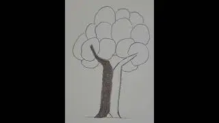 تعلم رسم الشجره خطوه ب خطوه للأطفال 🌱🌳🌳
