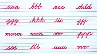 How to write cursive writing | Cursive handwriting practice | Cursive letters a to z | i Write