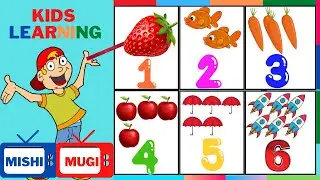 Numbers 123 Learnings With Fruits And Vegetable Kids Learning videos #mishiandmugicartoons Trending