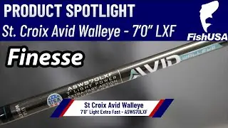 St. Croix Avid Series Walleye Spinning Rod - ASWS70LXF - When To Use It