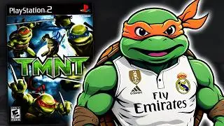 el Juego de las TORTUGAS NINJAS para la PS2 donde aparece MBAPPÉ