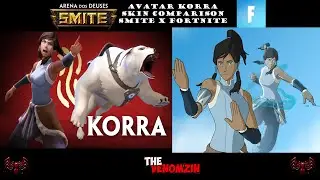 FORTNITE x SMITE : Korra Skin Comparison (Legend of Korra)