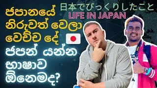 ජපන් යන්න භාෂාව ඕනෙමද? | Life in Japan Sinhala | 外国人日本でびっくりしたこと | Japan visa Sinhala | Sri Lanka