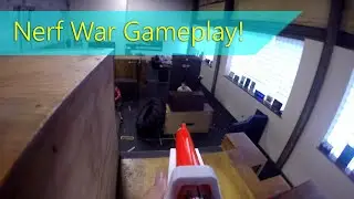 Nerf War Gameplay in a Parkour Gym Nerf Arena - Capture the Cargo Ep.2 GunCamView