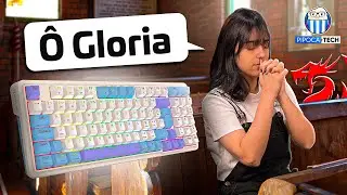 OMG! O MELHOR e MAIS BONITO TECLADO da REDRAGON - GLORIA K664WBP-RGB-PRO