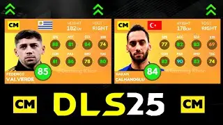 DLS 25 | BEST CENTRAL MIDFIELDERS RATING PREDICTION !!!