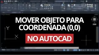 Como mover o objeto para coordenada 0,0 no AutoCAD