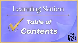 Notion Basics: Table of Contents