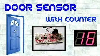 Door sensor with counter circuit.