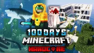 I Survived 100 Days in an Ocean only World in Modded Minecraft Hardcore ... Here's What Happened