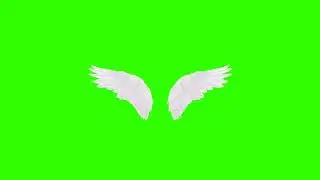 Green Screen Animation - Neon Angel Wings (COPYRIGHT FREE)