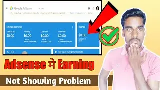 earning not showing in adsense hindi || earning not showing problem solved