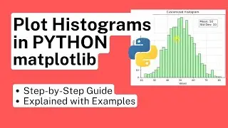 Plot Histograms in Python - matplotlib - Statistics