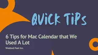 6 Tips for Mac Calendar that We Used A Lot