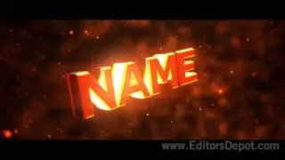 Free 3D Intro #45 | Fire Red 3D Space Particles Template