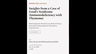 Insights from a Case of Good’s Syndrome (Immunodeficiency with Thymoma) | RTCL.TV