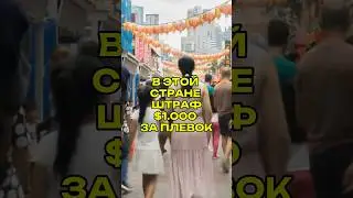 🇸🇬 В этой стране штраф $1.000 за плевок