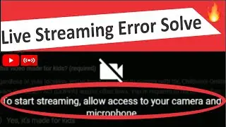 How to Allow Your Camera and Microphone on Google Chrome | to start streaming | live streaming error