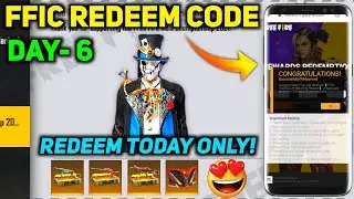 FREE FIRE INDIA CHAMPIONSHIP REDEEM CODE 2021 | FREE FIRE REDEEM CODE TODAY | DAY 6 CODE
