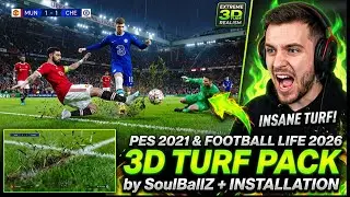 ⚽🔥 3D Turf Pack  – Ultra Real Grass Upgrade for PES 2021 & FL 26 🌱✨
