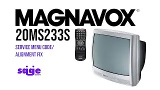 MAGNAVOX CRT 20MS233S Service Menu Code / Alignment Fix
