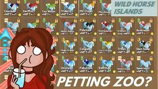 My PETTING ZOO on WILD HORSE ISLANDS on ROBLOX !!