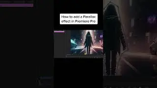 How to add a Parallax effect in Premiere Pro #photography #tutorial #tip #editing #greenscreen