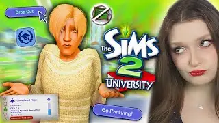 Sims 2: University is all fun and games until you're on ACADEMIC PROBATION