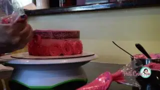 Pink Ombre Rosette Cake  | Pati Cake Speed Decorating