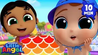 Colors At The Beach 🌈 | Little Angel 😇💓| Colors For Kids 🏳️‍🌈🌈