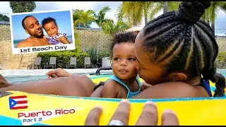 Our baby's FIRST time at the beach! | Exploring Puerto Rico (part 2)