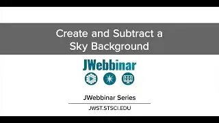 Create and Subtract a Sky Background from JWebbinar 31