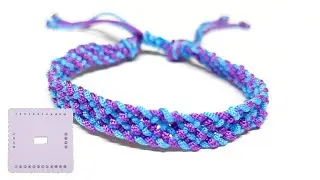 Make a beautiful bracelet out of string. We make bracelets with our own hands.