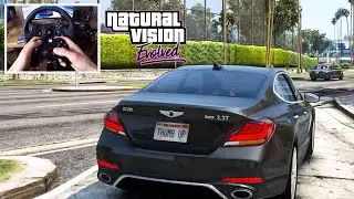 2019 Genesis G70 - GTA V | Logitech G29 🔥 Natural Vision Evolved + Reshade