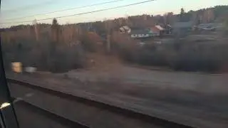 Скоростной поезд Сапсан 230км/ч  (Москва-Питер) ноябрь 2019