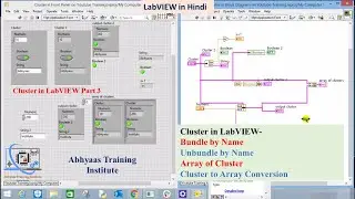 P18- Bundle by Name, Unbundle by Name, Array of Cluster, Cluster to Array Conversion- Cluster Part 3