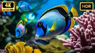 4K 60fps HDR OLED Aquarium Fish Tank | ULTRA HD Colorful Aqua Life Screen Saver & Relaxation