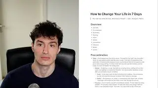 how to completely reset your life in 7 days