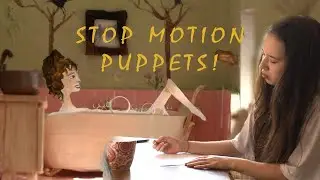 Making Watercolour Paper Puppets for Stop motion animation! Art vlog