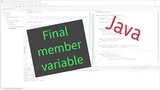 Final Member Variables