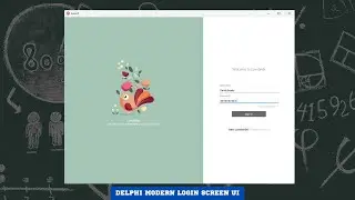 Modern Login Screen UI Using Delphi
