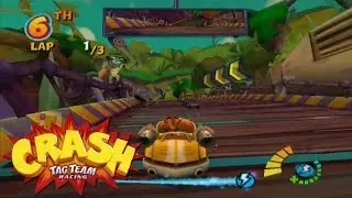 Let's Play Crash Tag Team Racing: Part 11 - Fossil Fuel Injection