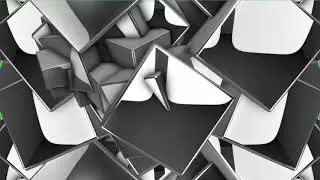 Chrome cube video transition green screen video