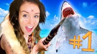 ATTACKED BY SHARKS!!! - RAFT #1