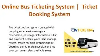 Online Bus Ticketing System | Ticket Booking System