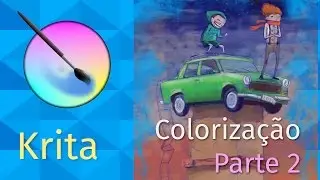 [Krita]Aprenda a colorizar desenhos - Parte2 | Pedro Jordan