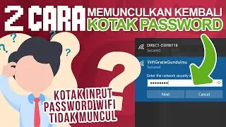 Cara merubah password wifi yang auto connect di komputer dan laptop