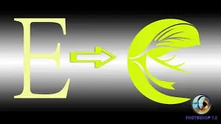 How to Create Logo in adobe Photoshop 7.0 || E Type Alphabet Modification || Logo Creation