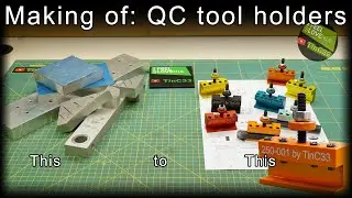 How to make Tool holders - QCTP for minilathe