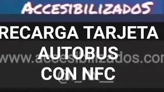 Recargar tarjeta autobús TUC